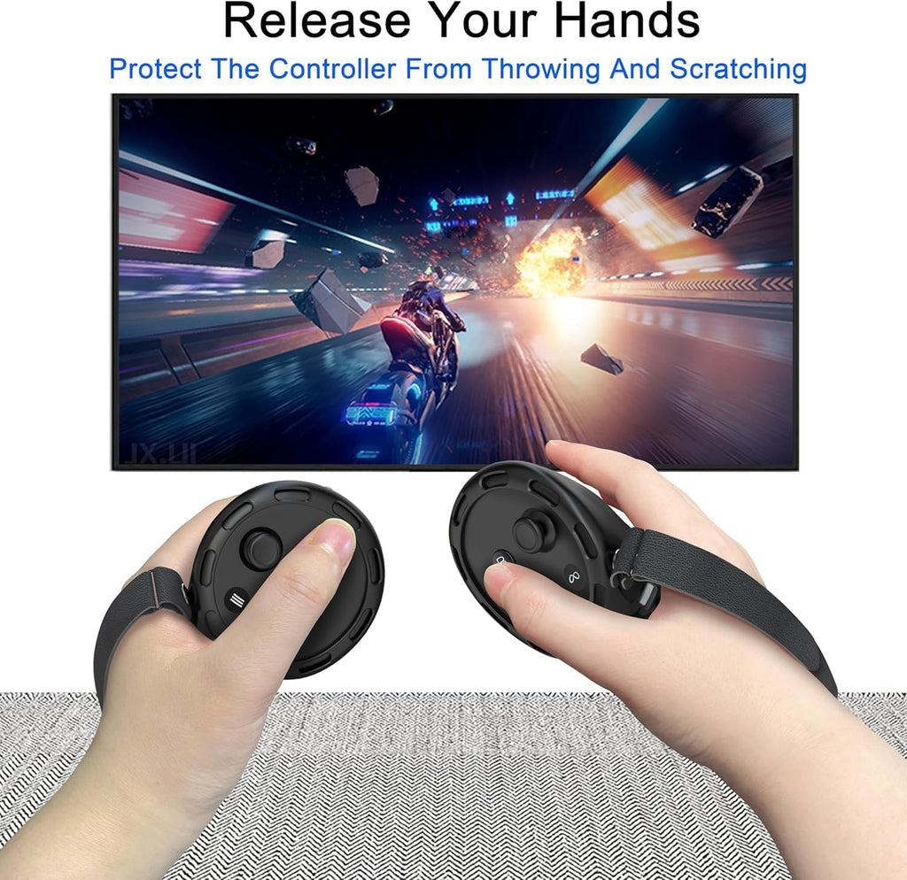 Controller Grips with Battery Opening Covers Black D639674