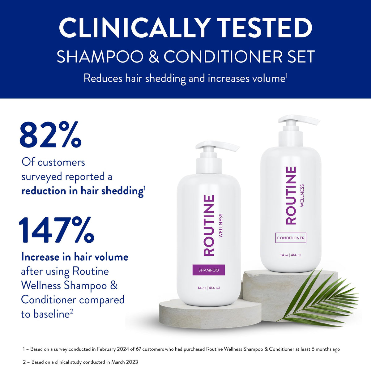 Biotin Color Safe Sulfate-Free Shampoo and Conditioner Set and Hair Serum D86464