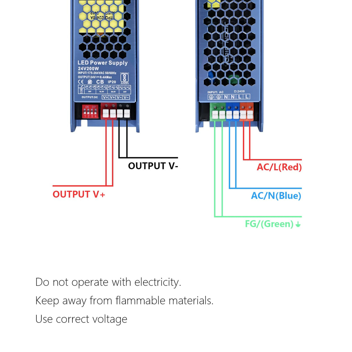 24V 200W LED Driver Switching Power Supply D4599