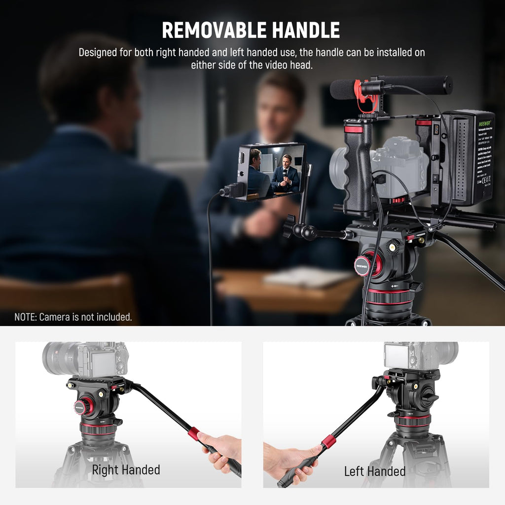 Carbon Fiber Video Camera Tripod with Fluid Head G633254