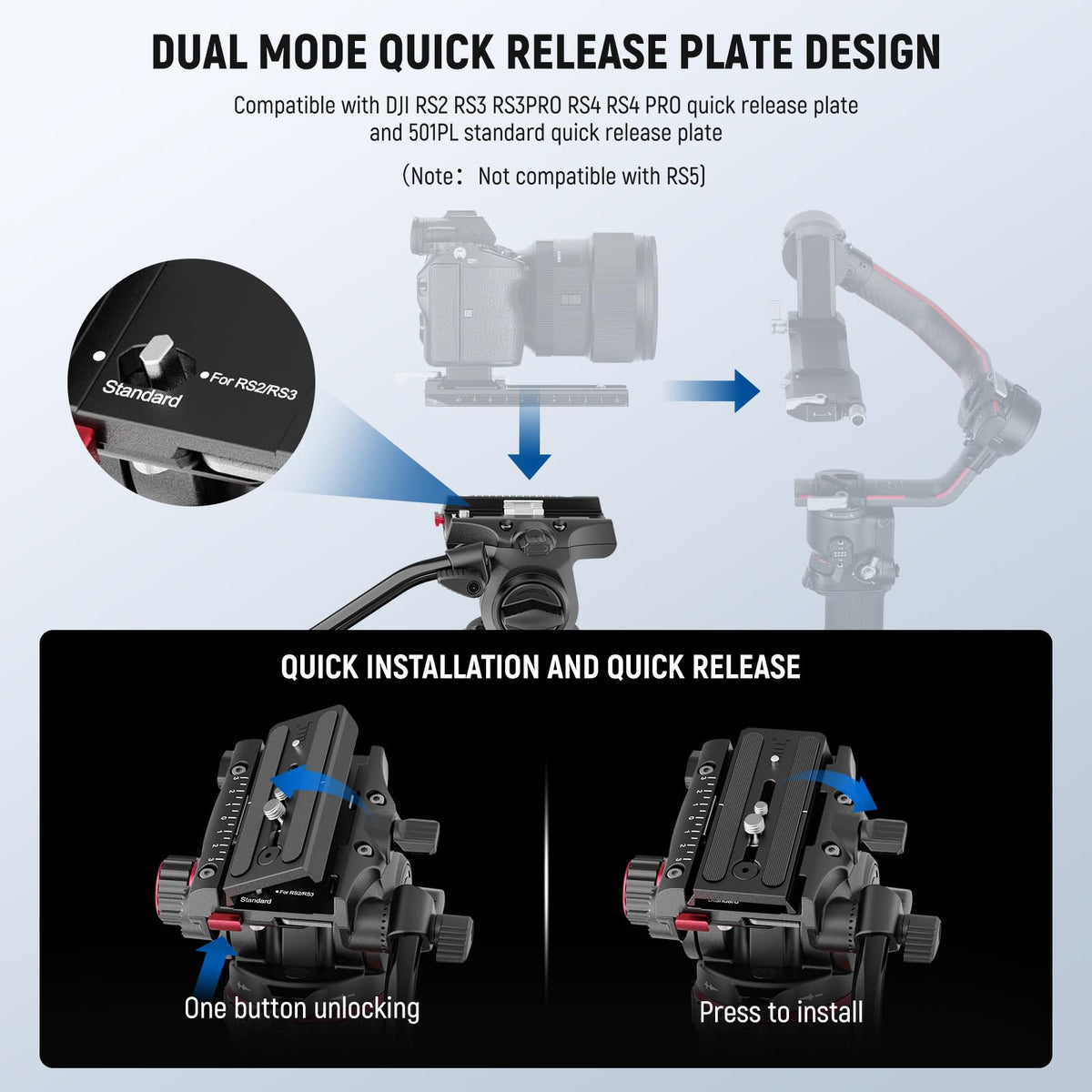 Carbon Fiber Video Camera Tripod with Fluid Head G633254