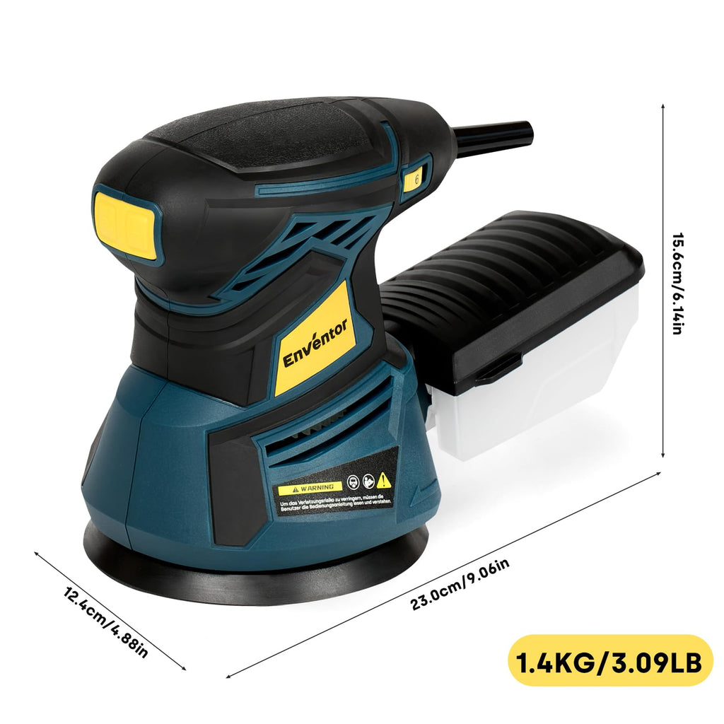Orbital Sander with 6 Speeds, Dust Collection, 5 in, 3A Corded P436