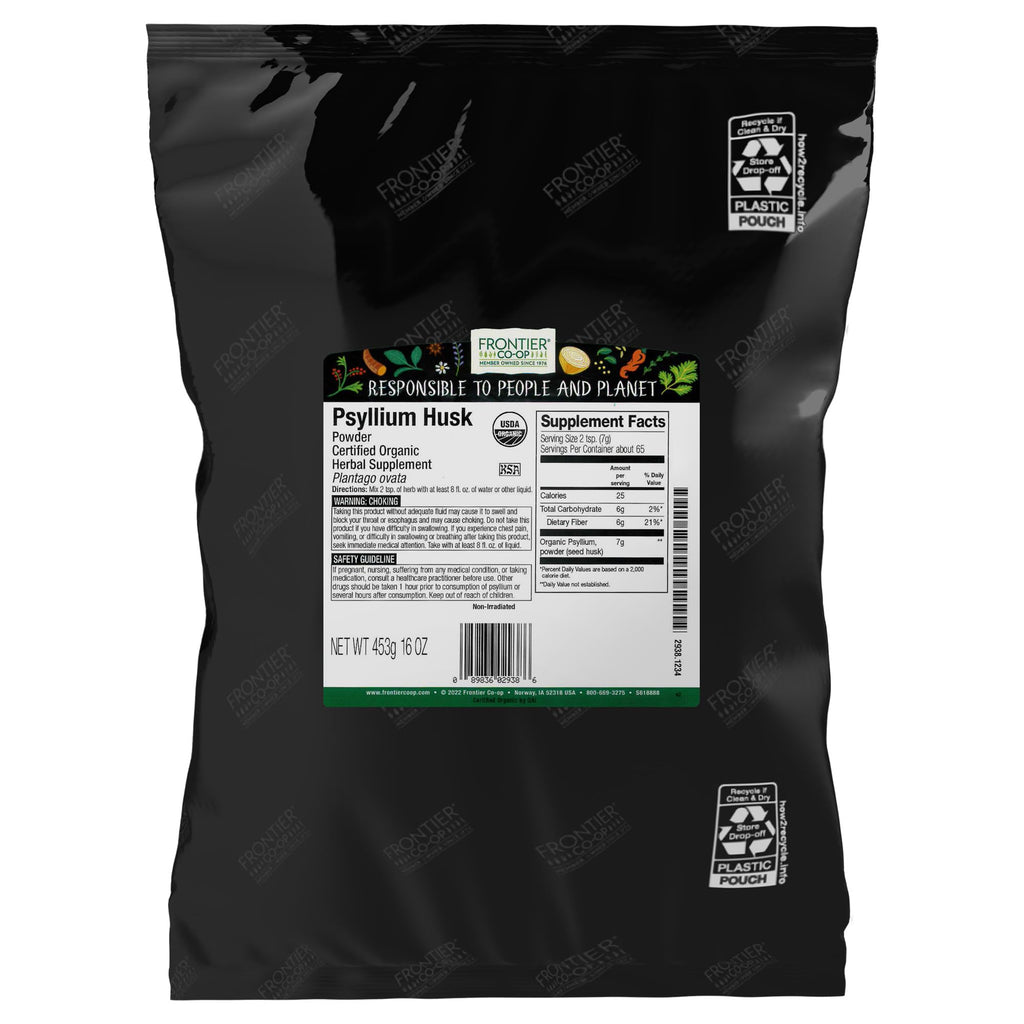 Organic Psyllium Husk Powder 1lb E896