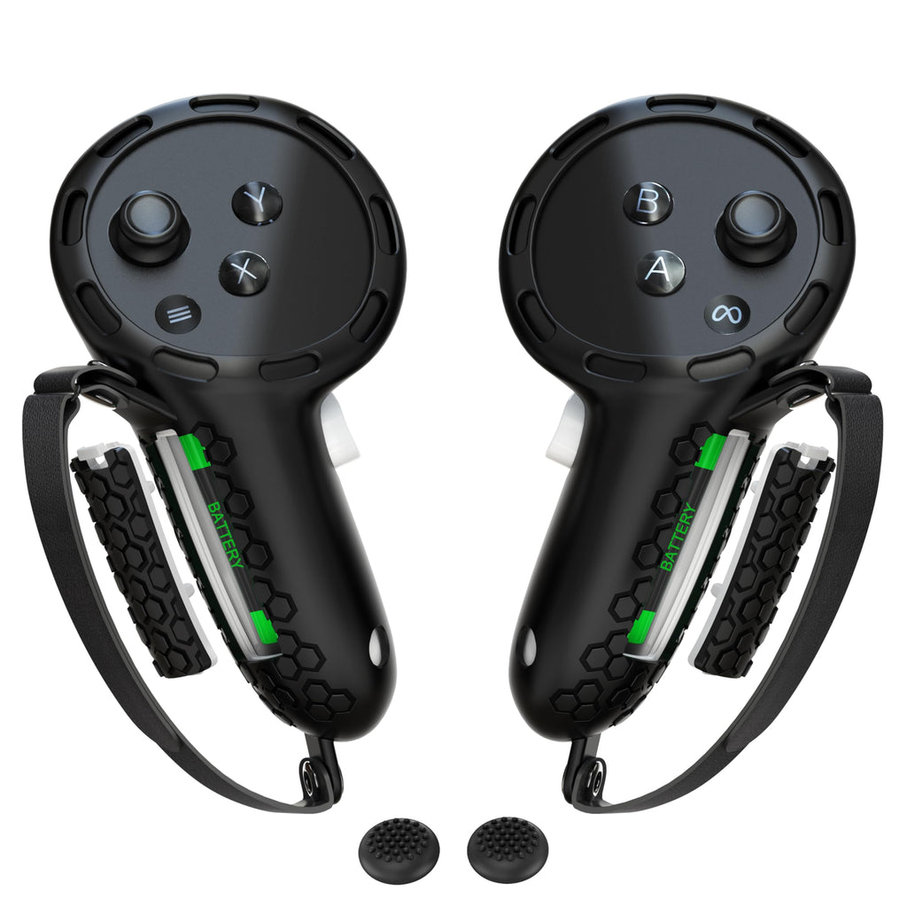 Controller Grips with Battery Opening Covers Black D639674