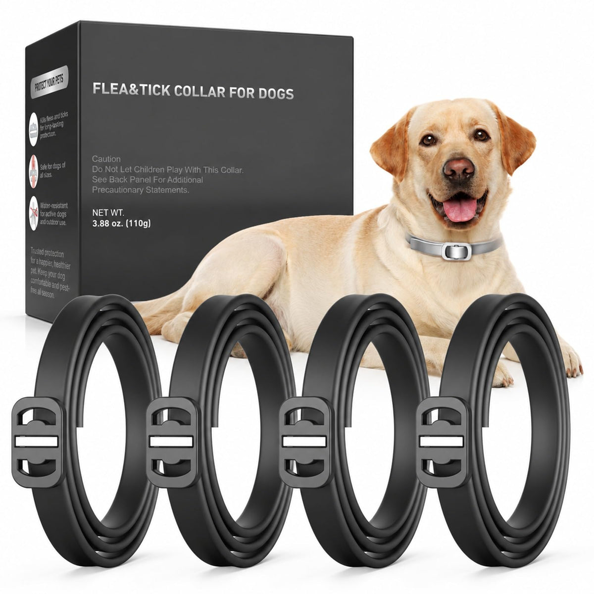 4 Pack Dog Flea Collar B59935
