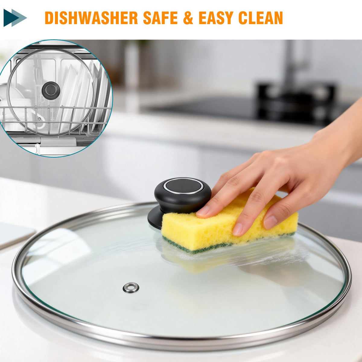 12 Inch Tempered Glass Lid for Frying Pan & Skillet T3168
