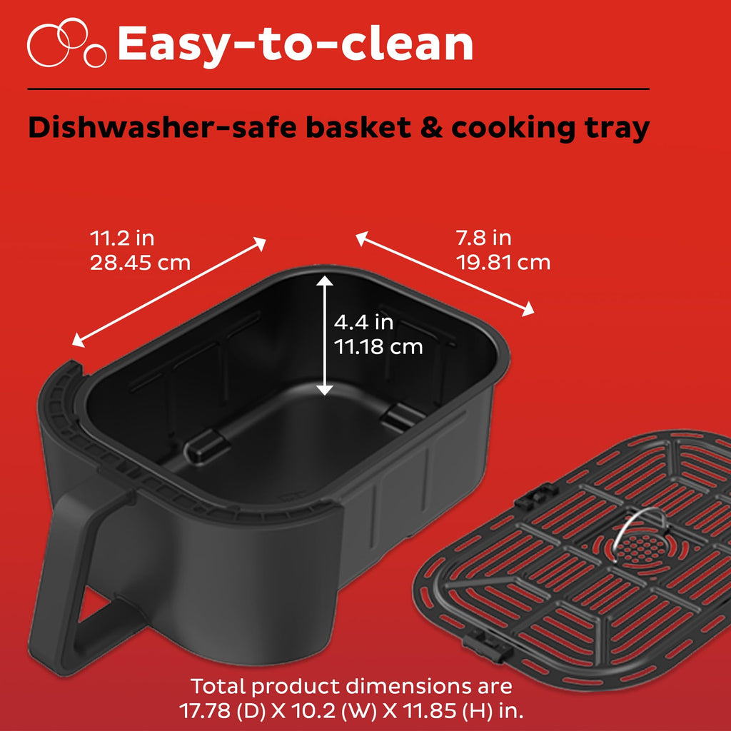 6QT Nonstick Dishwasher-Safe Air Fryer X180389