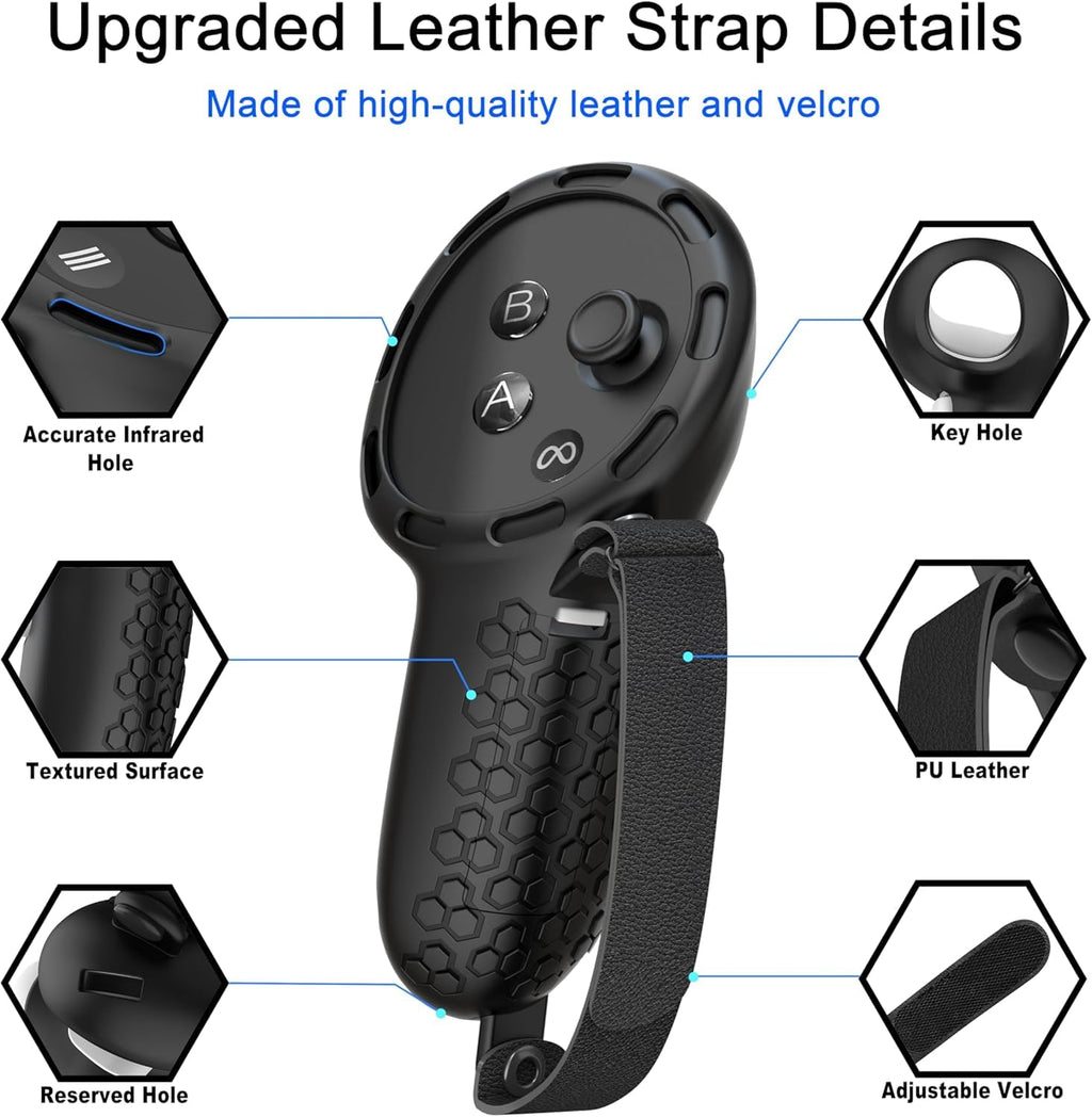 Controller Grips with Battery Opening Covers Black D639674