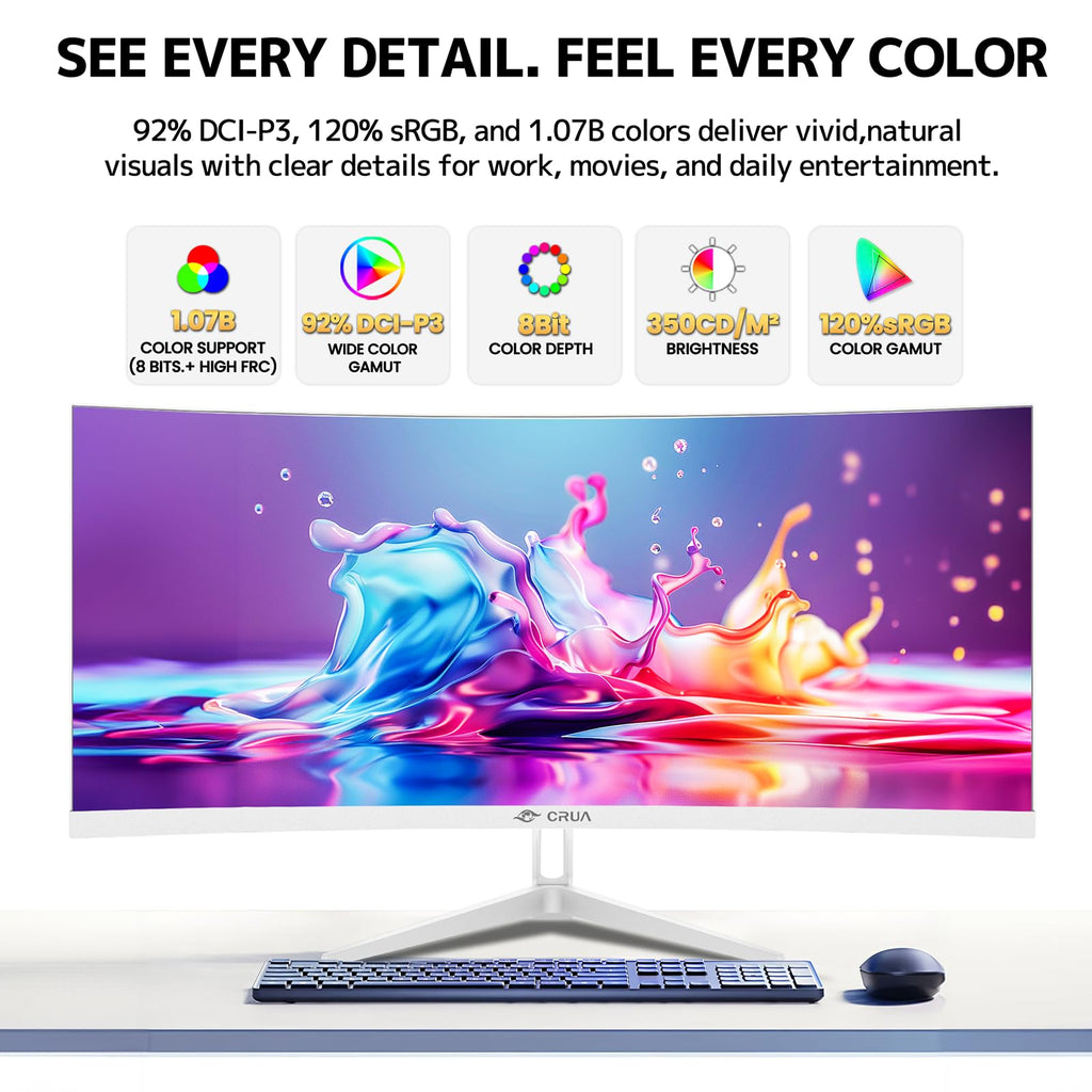 34 Inch 21:9 UWQHD 100Hz IPS Ultrawide Curved Monitor K52417