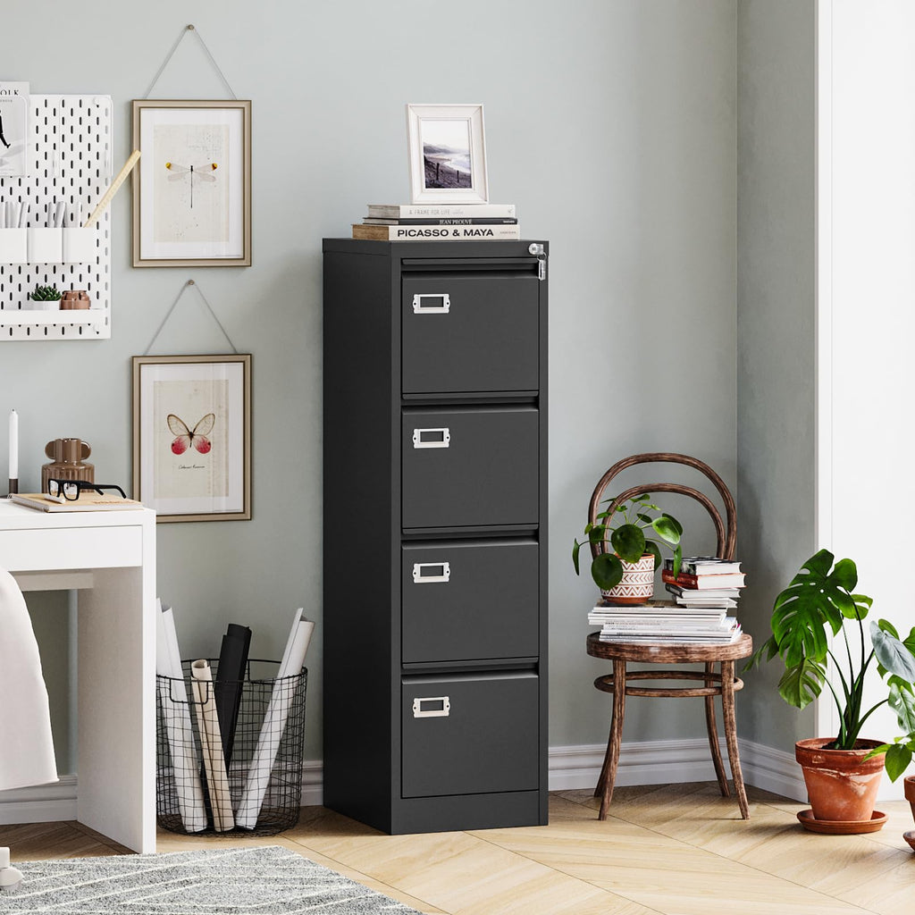 4 Drawer Metal File Cabinet with Lock M369