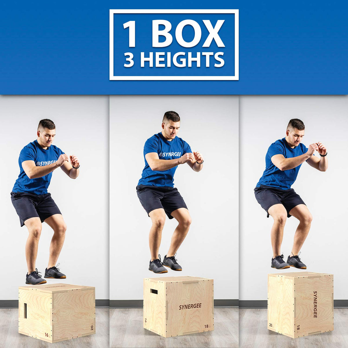 3 in 1 Wood Plyo Box W830