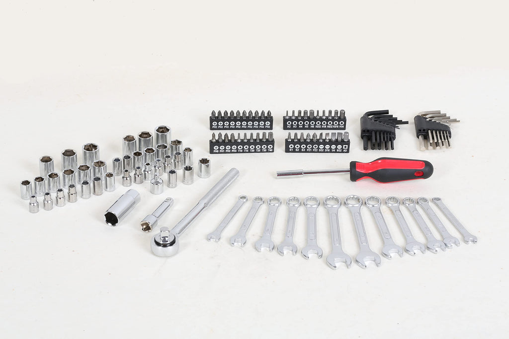 121-Piece Mechanics Tool Set, 1/4 & 3/8-Inch Drive P982