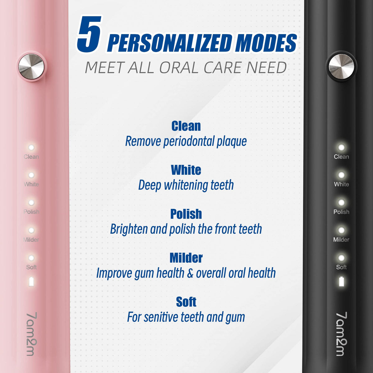 Sonic Electric Toothbrush with 12 Brush Heads 2 Pack P931
