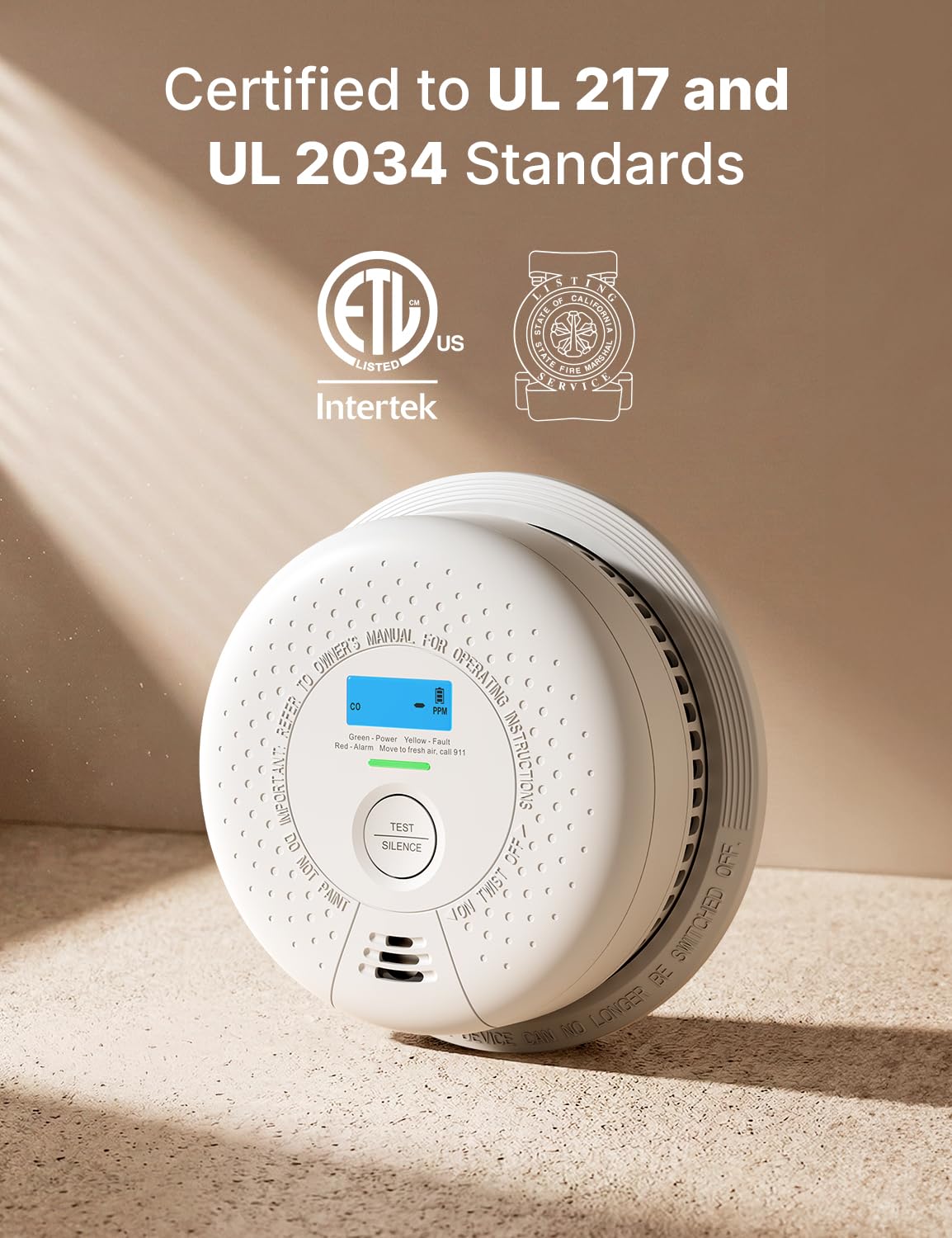 Wireless Interconnected Combination Smoke & CO Alarm M59250