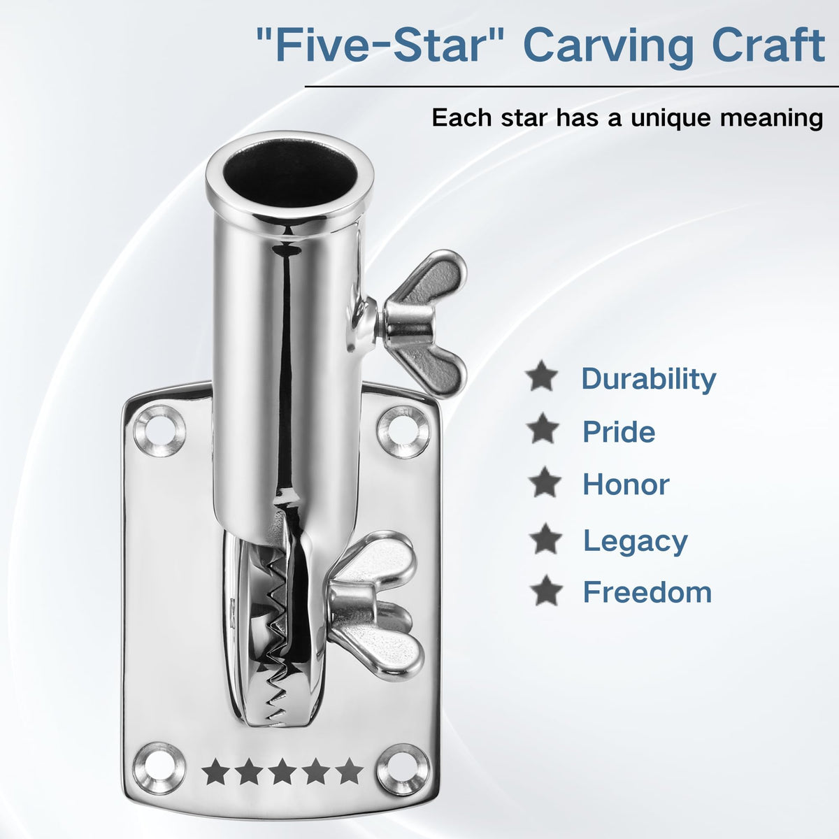 316 Stainless Steel Adjustable Flag Pole Holder G70237