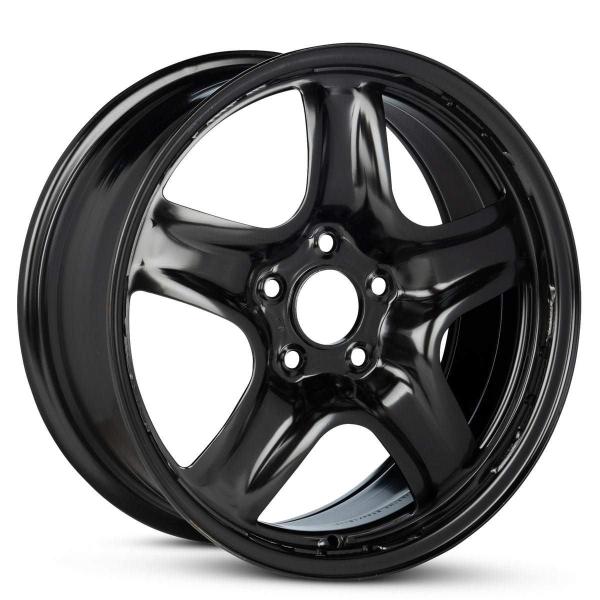 17 Inch Painted Black Car Wheel T5137