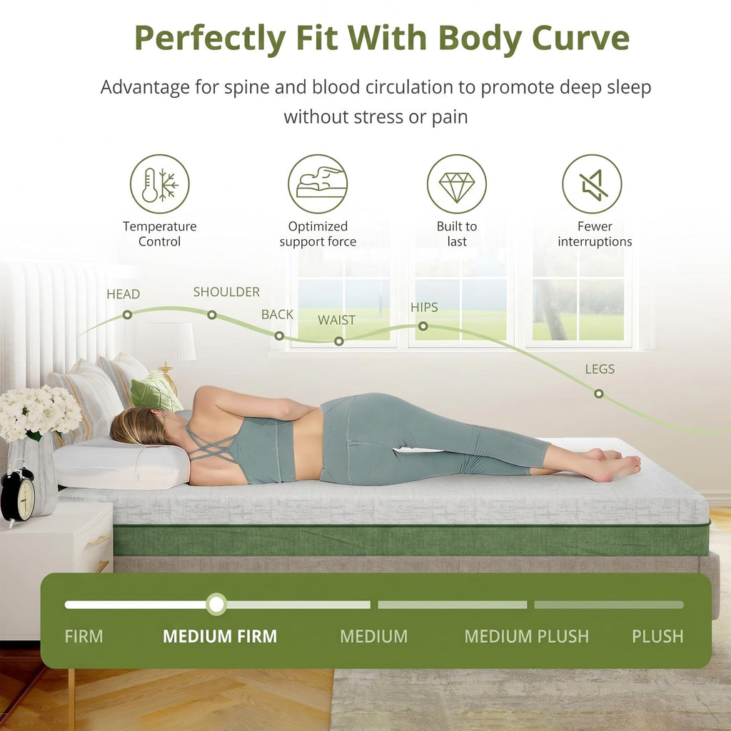 6 Inch Twin Size Cooling Gel Memory Foam Mattress D46518