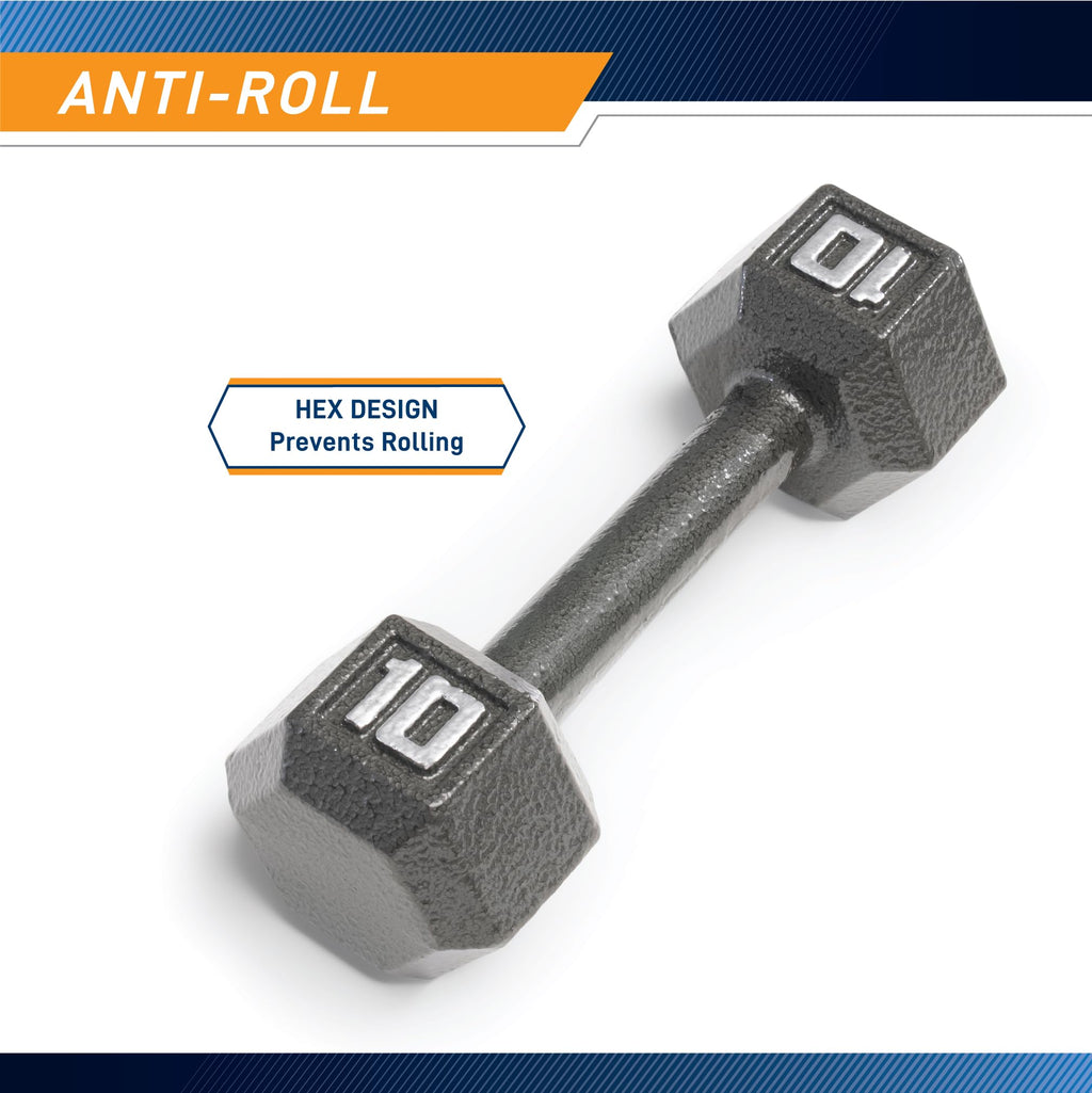 Cast Iron Hex Dumbbell S186380