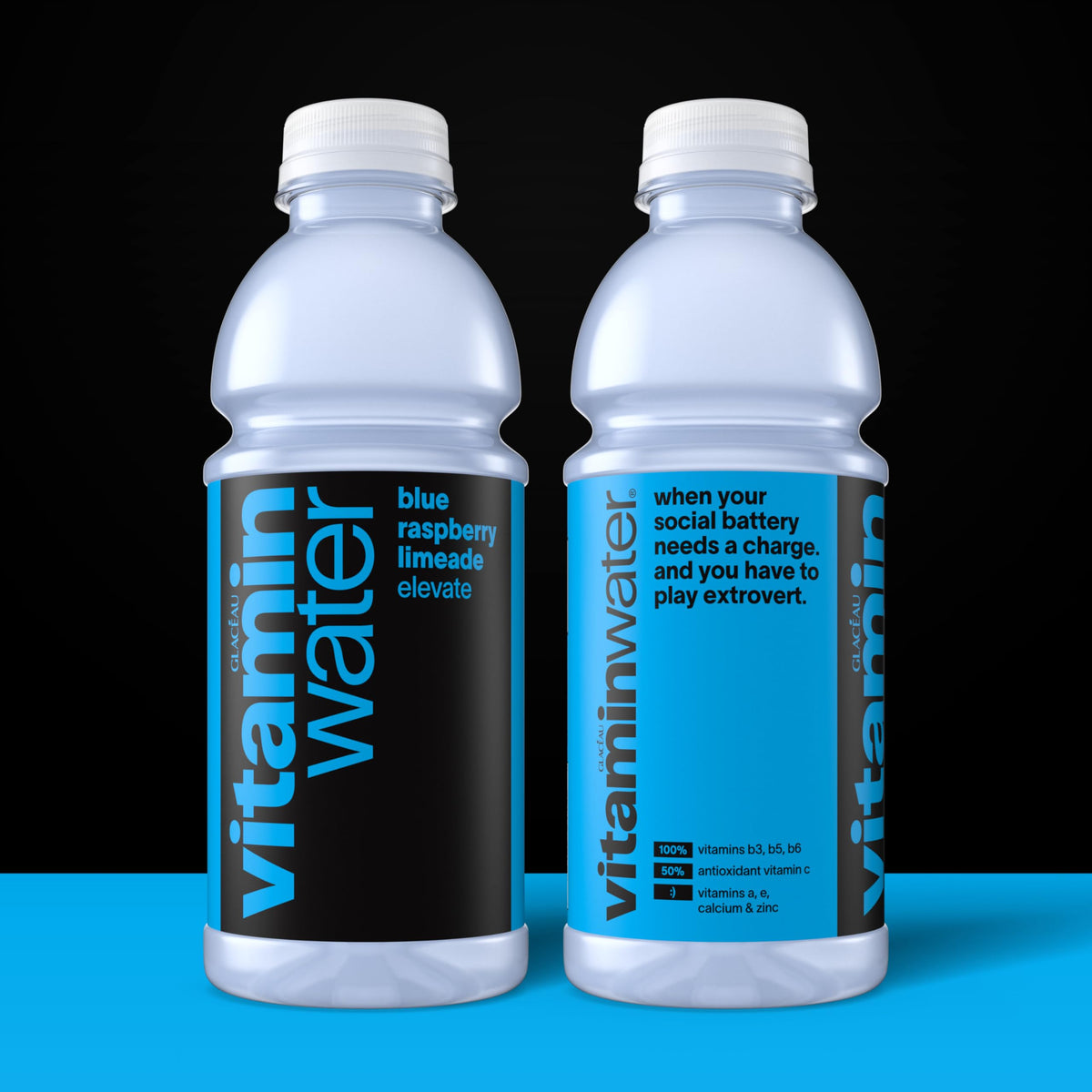 Blue Raspberry Limeade Nutrient Enhanced Water Beverage 20 oz 12 pack S685383