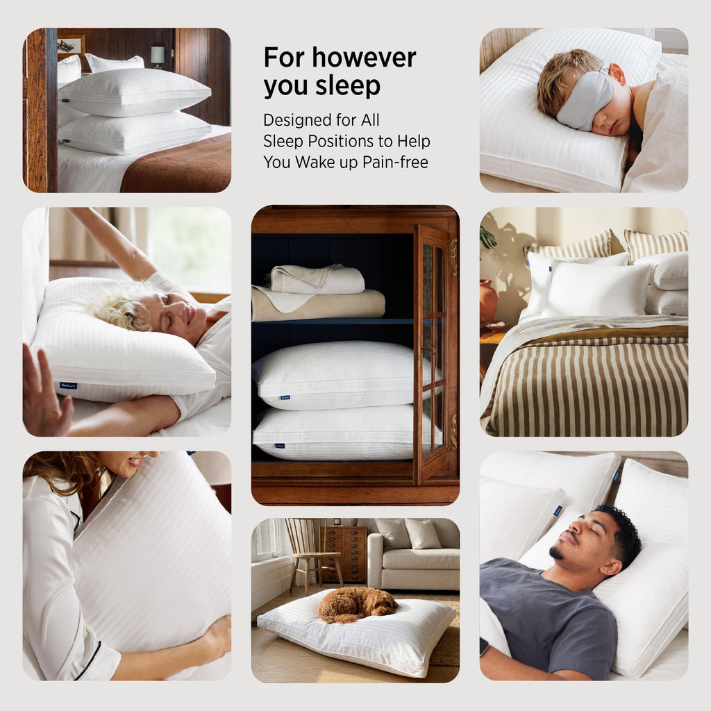 King Size Set of 2 Cotton Pillows U185229