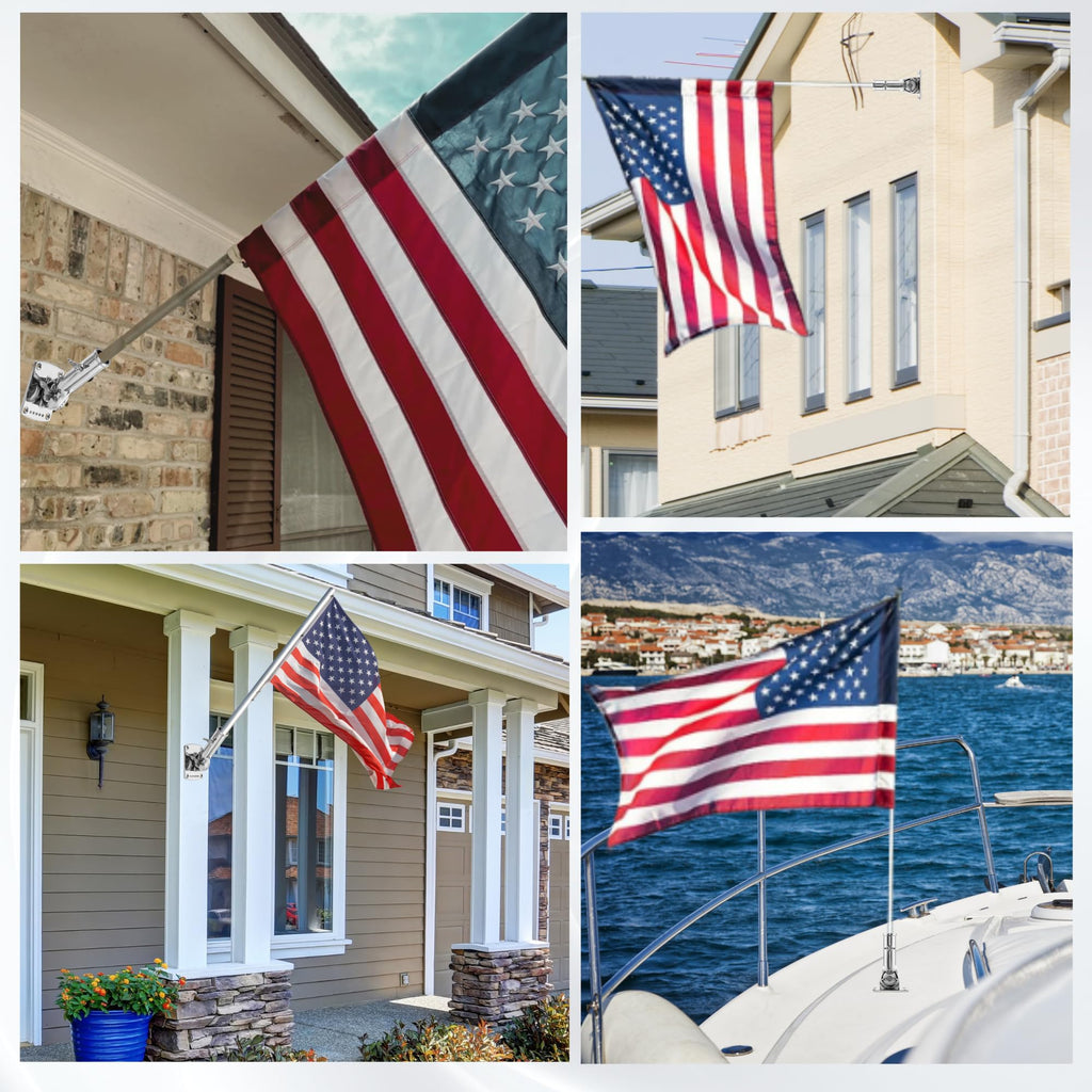 316 Stainless Steel Adjustable Flag Pole Holder G70237