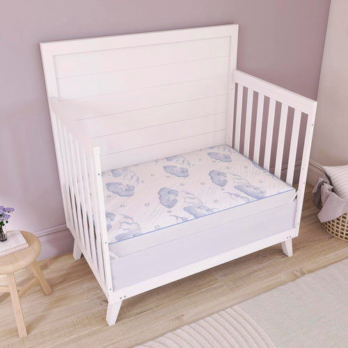 2-in-1 Breathable Inner Spring Portable Crib Mattress E587