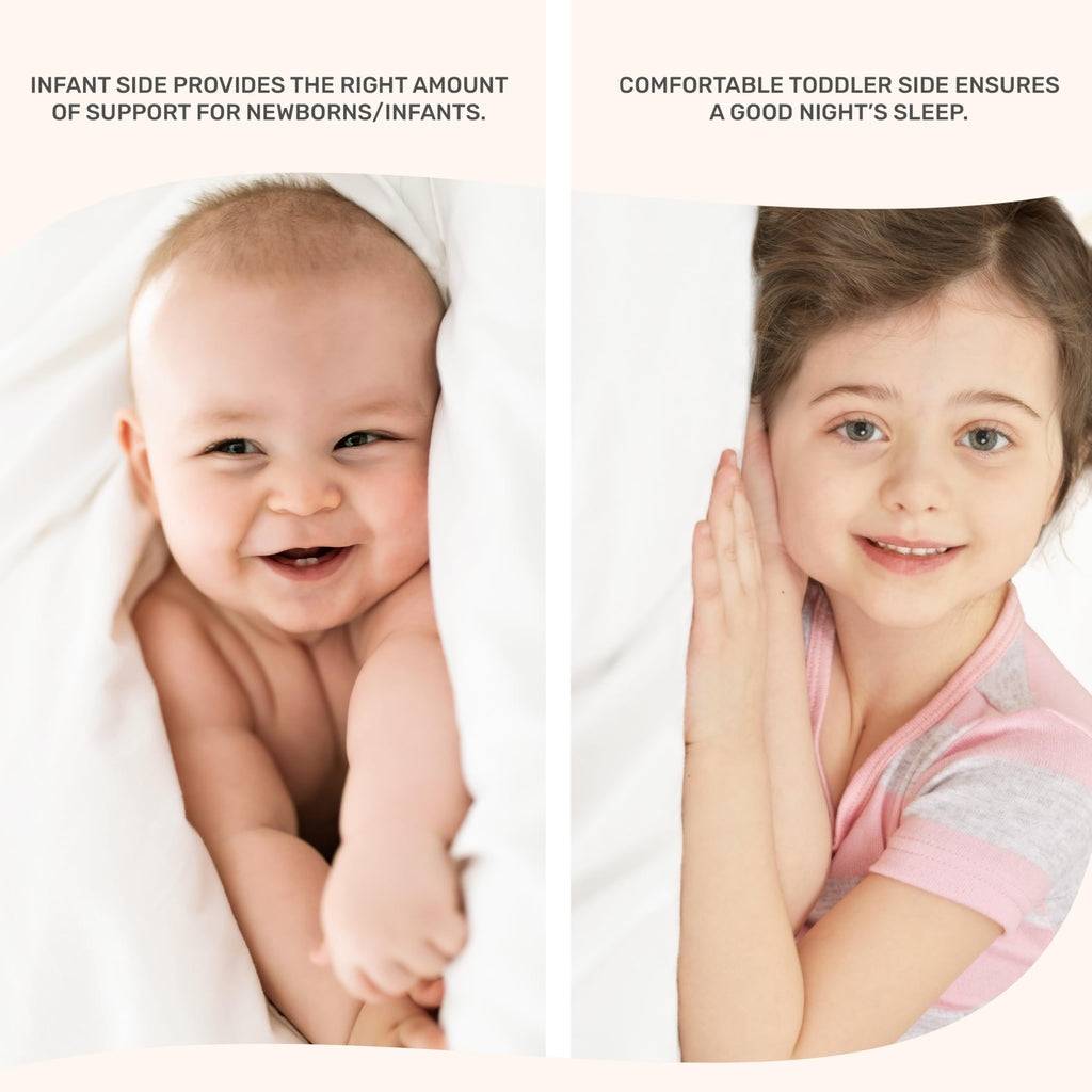 2-in-1 Breathable Inner Spring Portable Crib Mattress E587