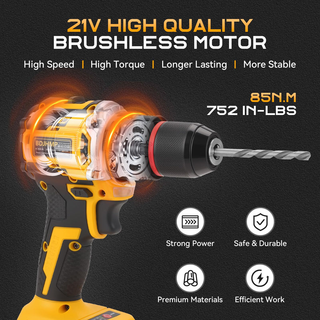 3/8" Brushless Compact Drill Tool Set with Drill Bit and Sockets P804887