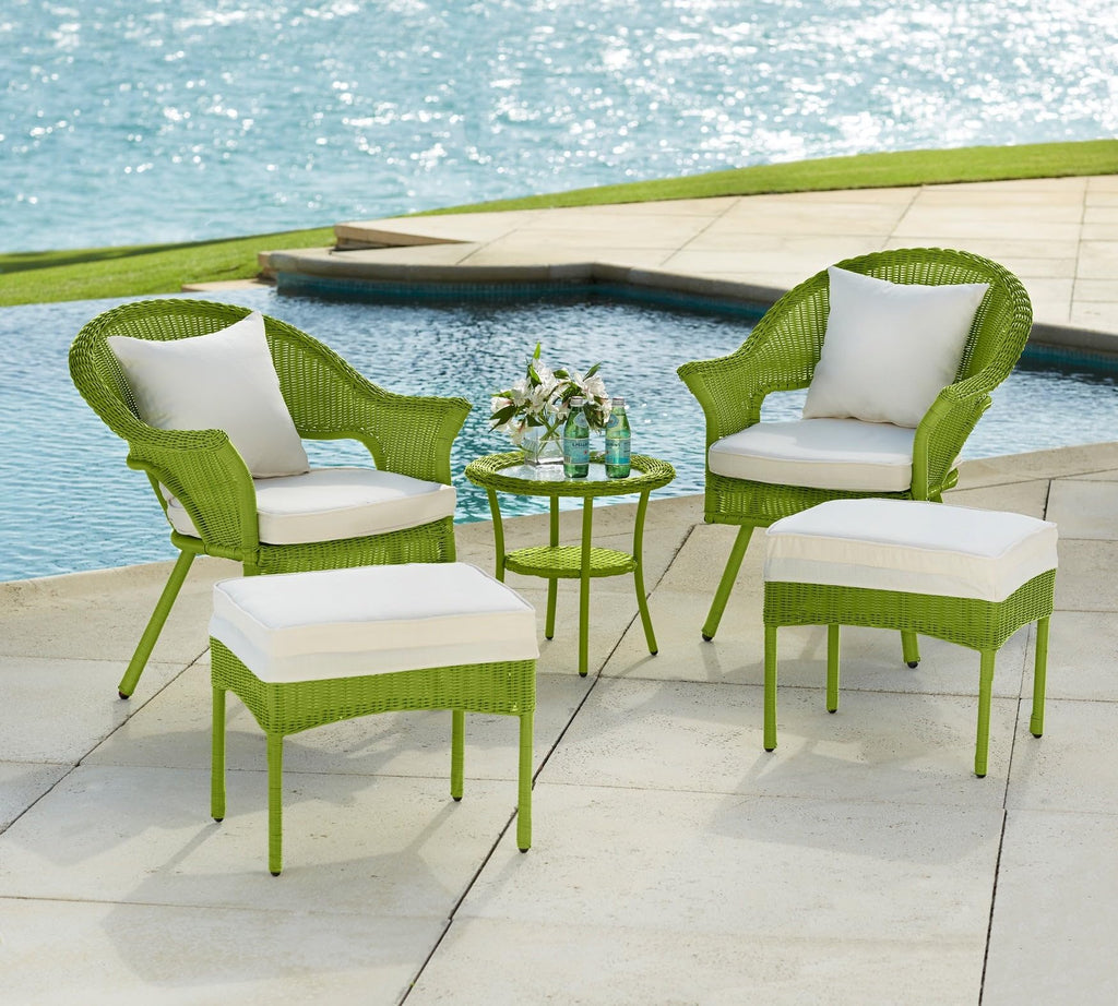 Hand-Woven Resin Wicker Stacking Chair A8432