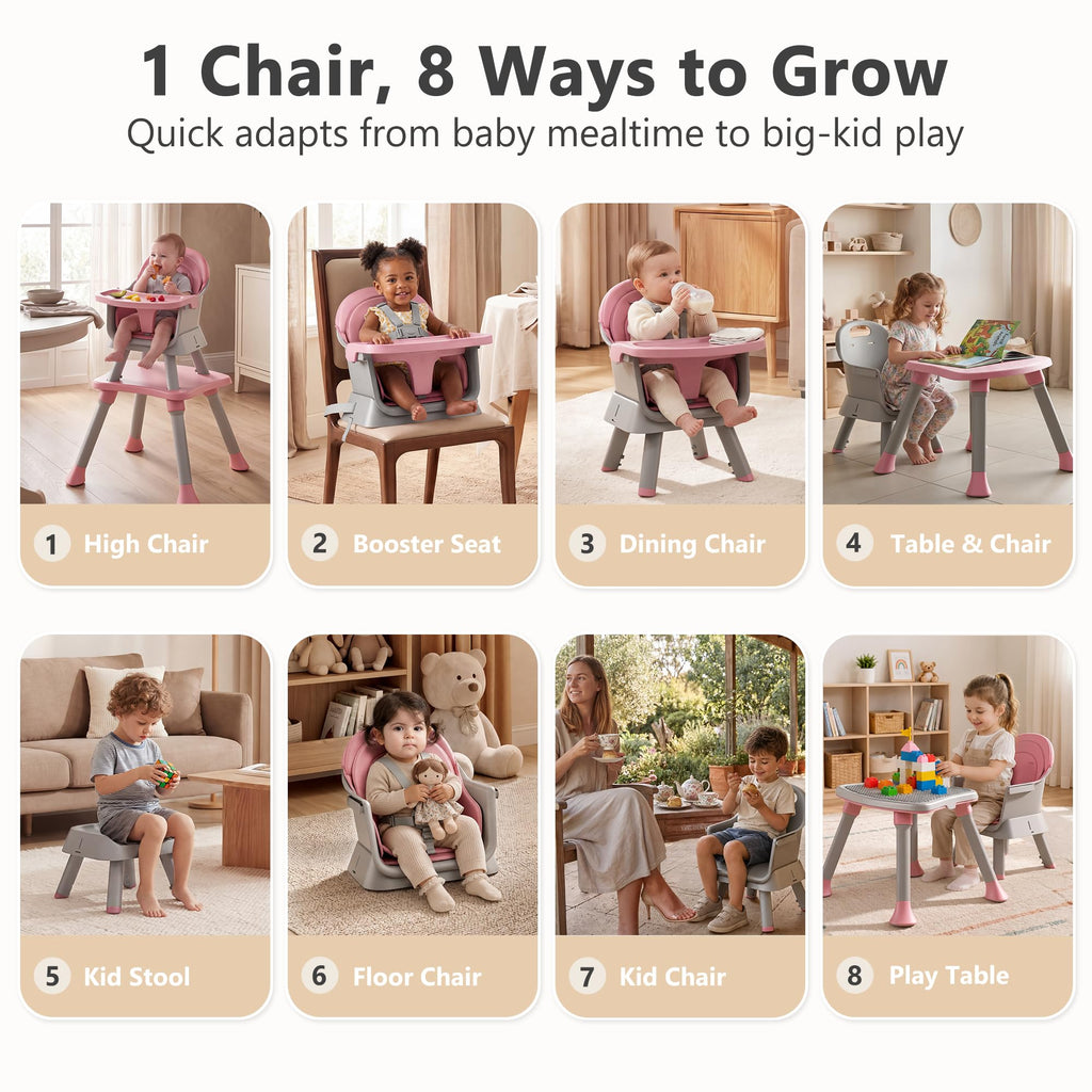 8 in 1 Baby High Chair L4921