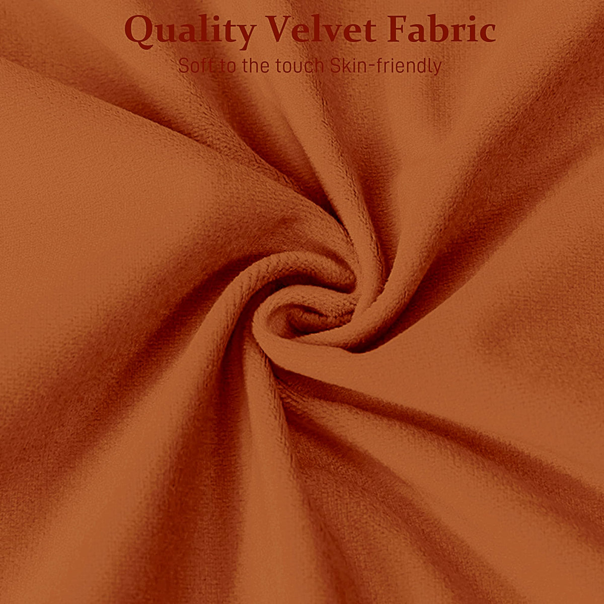 Orange Velvet Ottoman Bench W7495