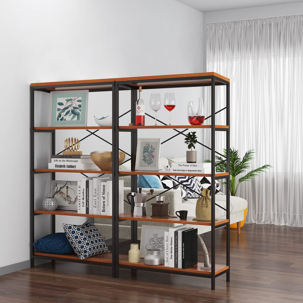 5 Tier Heavy Duty Freestanding Bookcase O492047