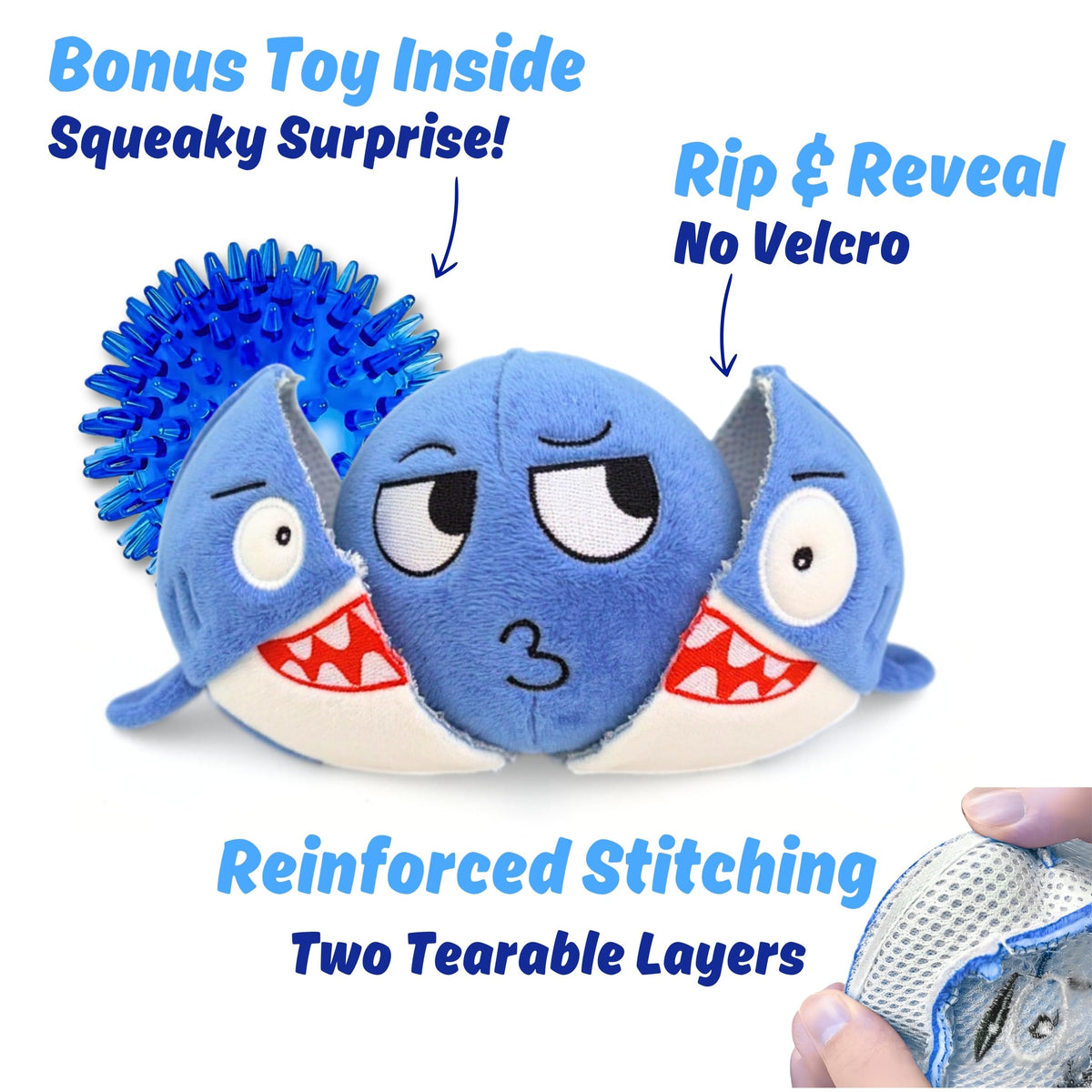 Tough Squeaky Chew Ball Dog Toy N728709