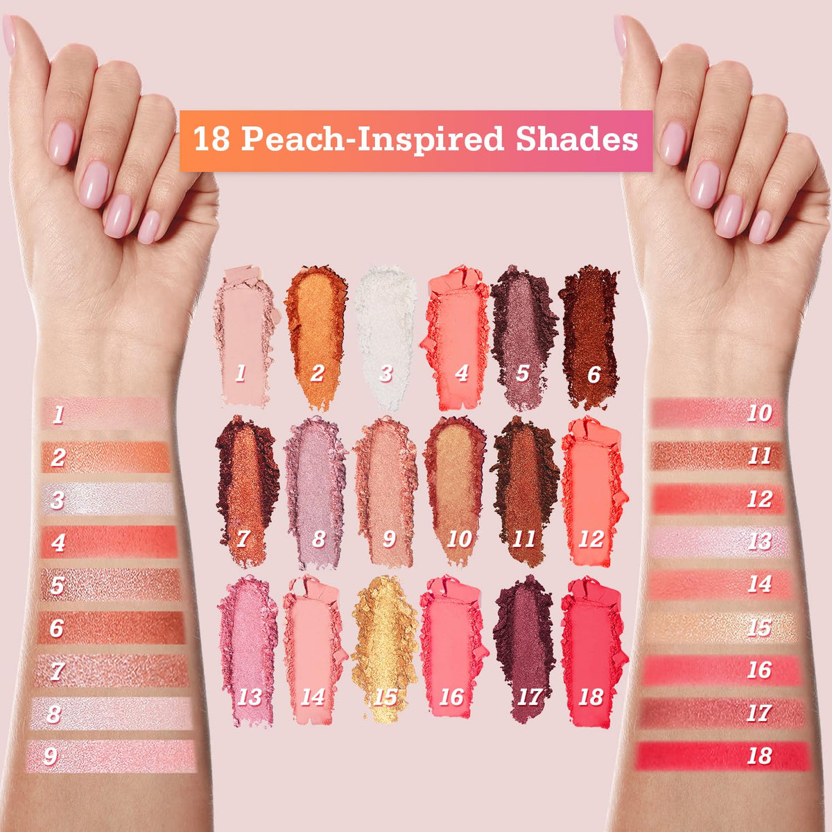 18-Shade Eyeshadow Palette F507