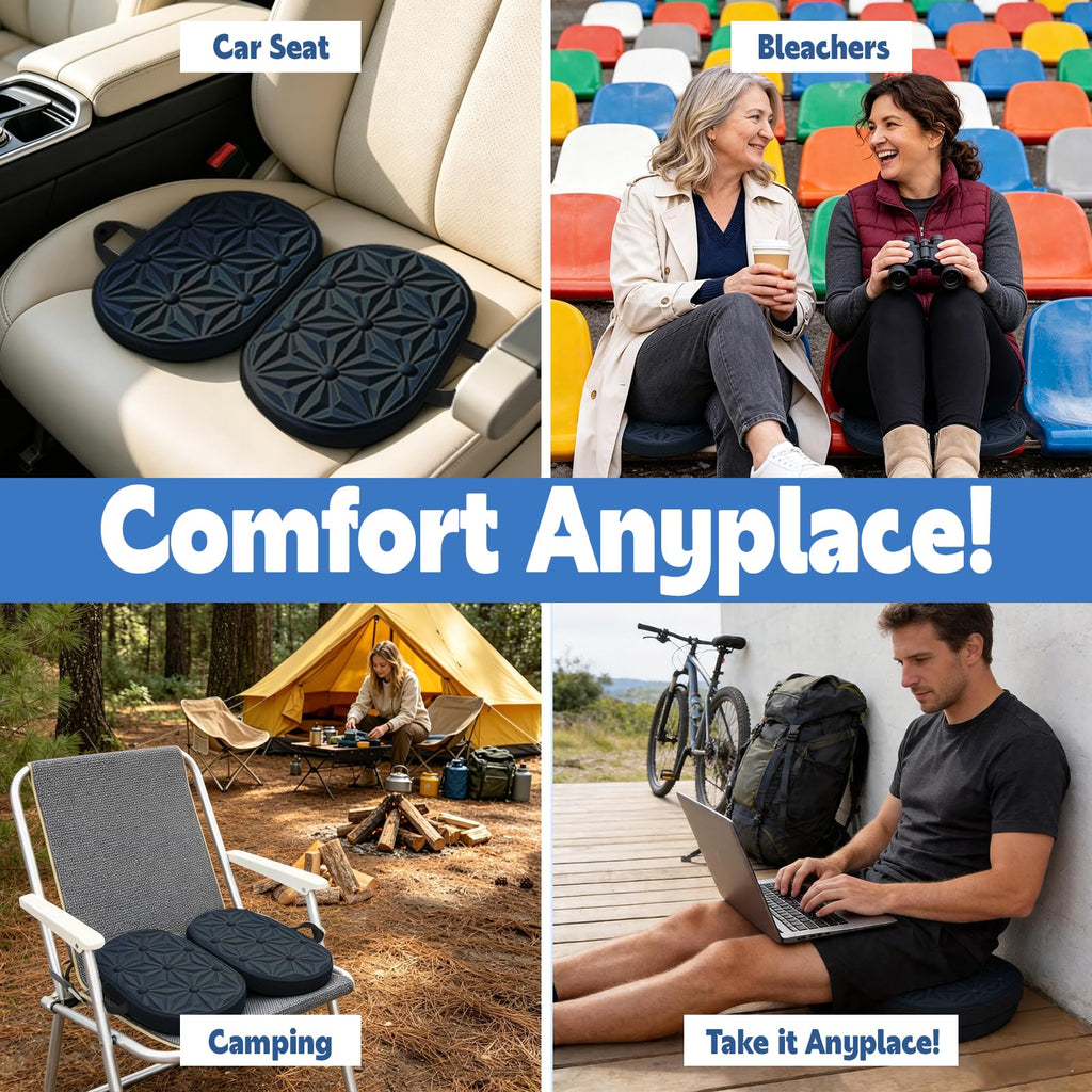 Foldable Cooling Gel Memory Foam Seat Cushion A366