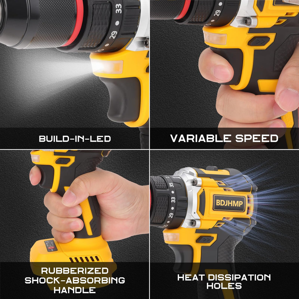 3/8" Brushless Compact Drill Tool Set with Drill Bit and Sockets P804887