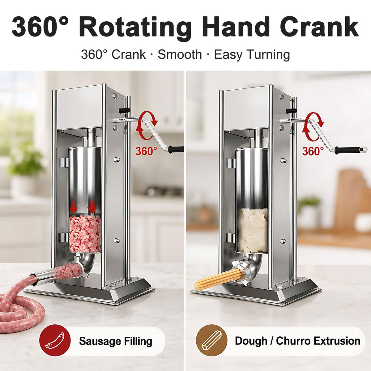 Sausage Stuffer and Churro Machine Combo K67258