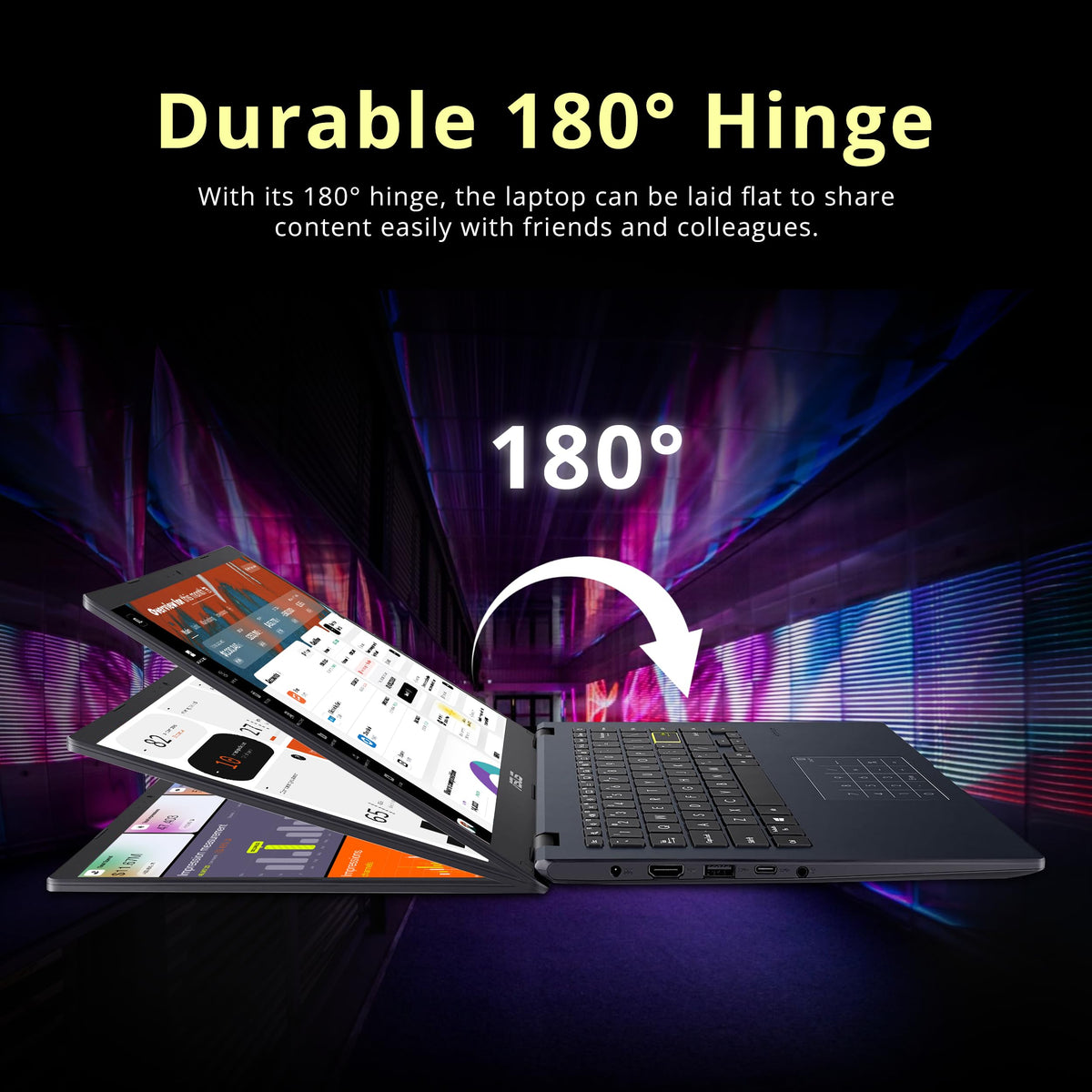 14" FHD Laptop, Intel Celeron N4500, 4GB RAM, 224GB Storage, Quiet Blue P8235