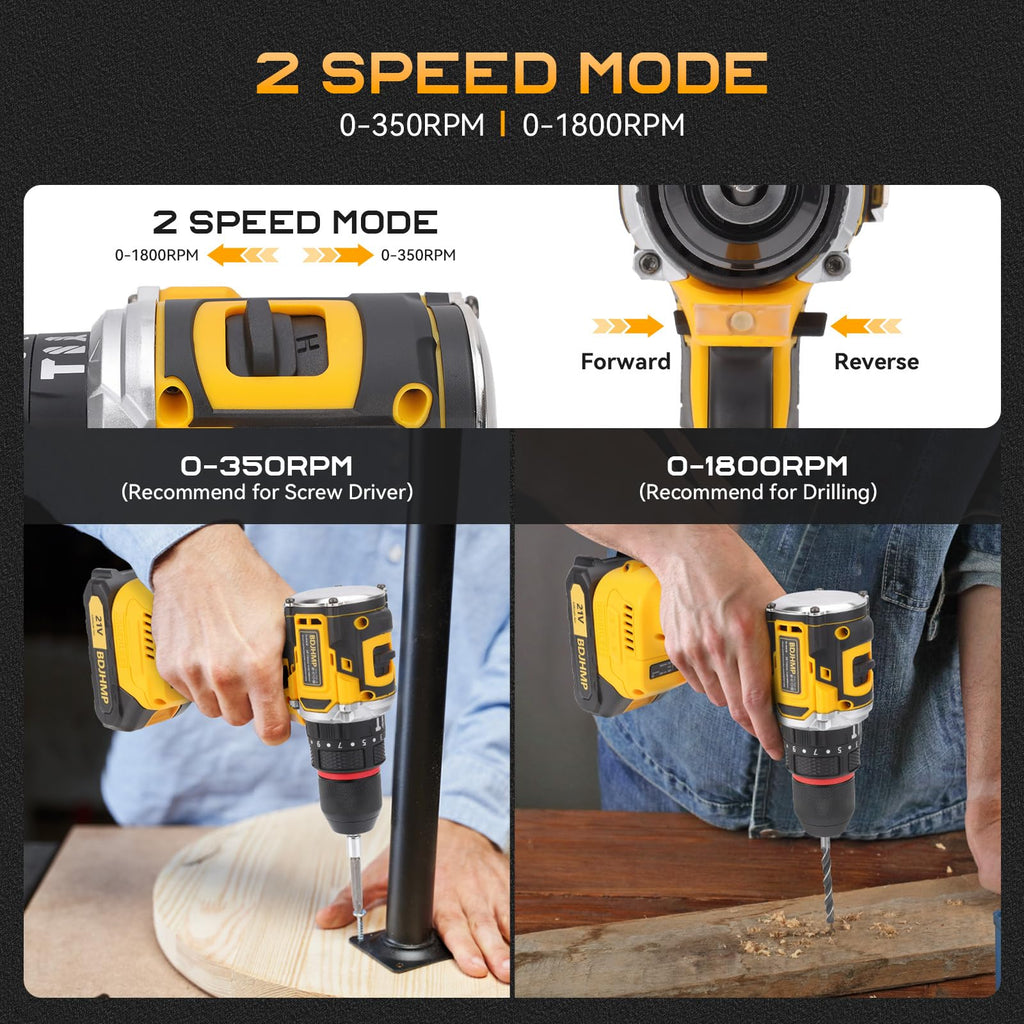 3/8" Brushless Compact Drill Tool Set with Drill Bit and Sockets P804887