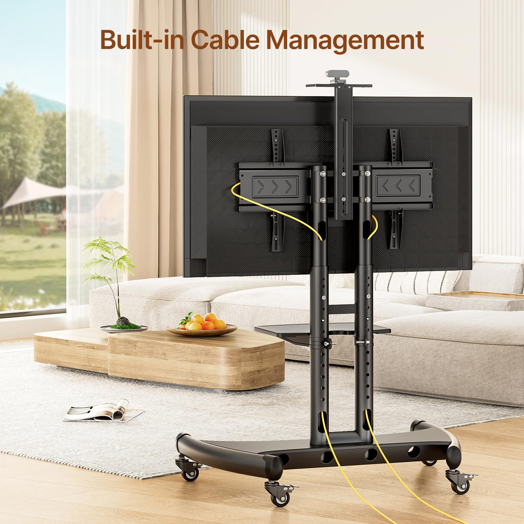 Rolling TV Stand with Shelf for 32-83" TV D410602