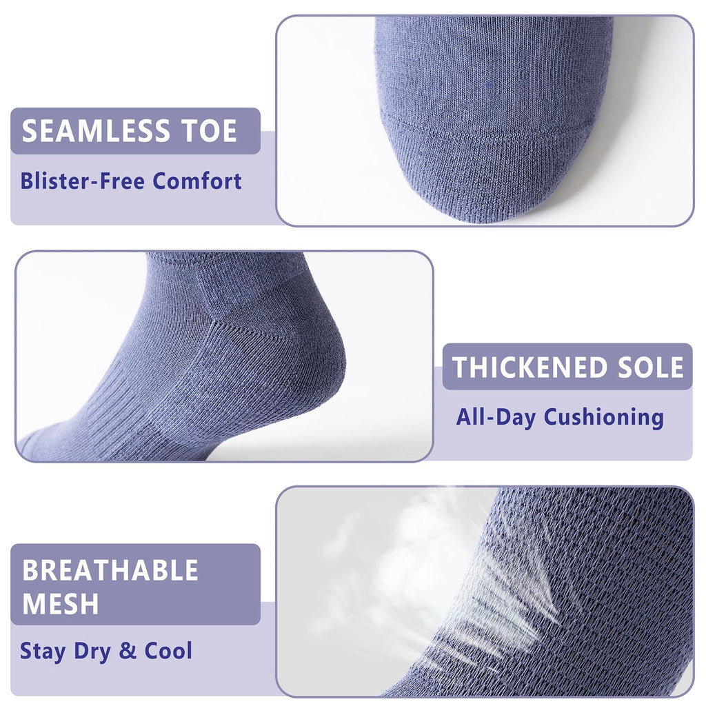 Viscose from Bamboo Crew Socks, 3 Pairs T189809