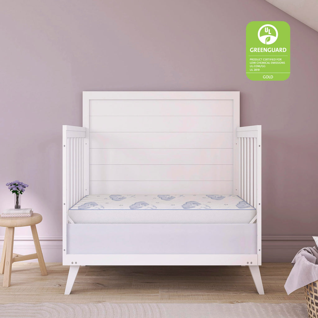 2-in-1 Breathable Inner Spring Portable Crib Mattress E587