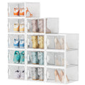 XL Clear Stackable Shoe Storage Boxes M546