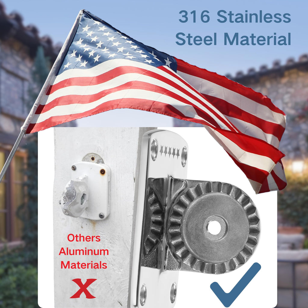 316 Stainless Steel Adjustable Flag Pole Holder G70237
