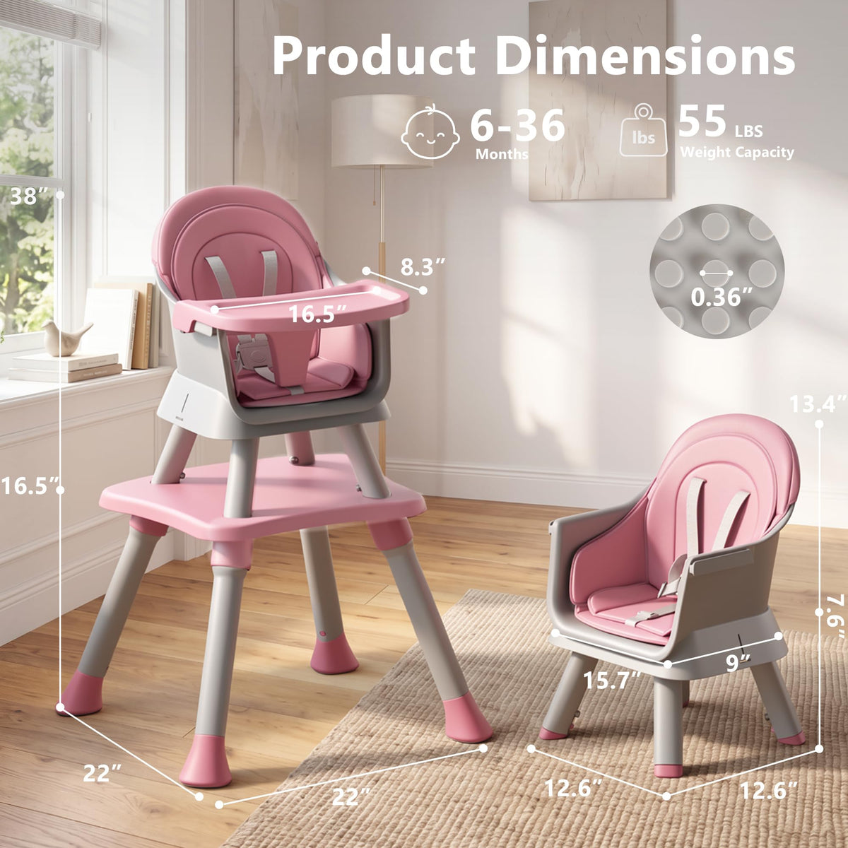 8 in 1 Baby High Chair L4921