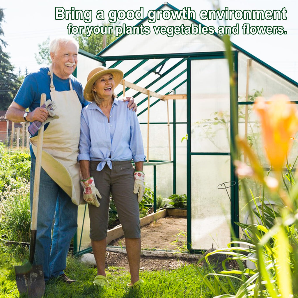 12 PCS Polycarbonate Greenhouse Panels 4' x 2' x 0.32'' I5786