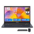 14" FHD Laptop, Intel Celeron N4500, 4GB RAM, 224GB Storage, Quiet Blue P8235