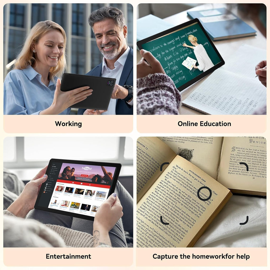 10.1" Android 16 Tablet Octa-core 36GB+128GB Dual Camera A2061