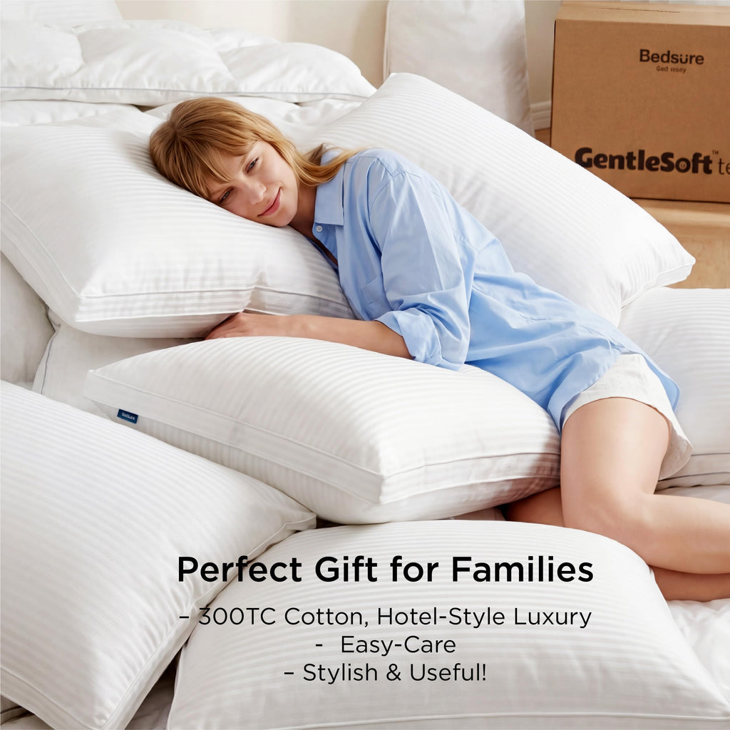 King Size Set of 2 Cotton Pillows U185229