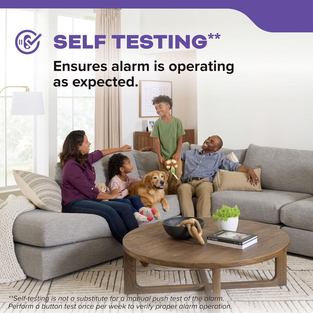 Smoke & CO Detector, Hardwired & 10-Year Battery, 3 Pack Q370